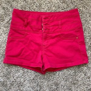 High-Waisted Denim Shorts